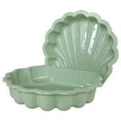 Image de Bac à sable vert en forme de coquillage