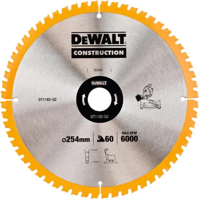 Obrázok produktu pre Kotúčová píla Dewalt.254x30mmx60z