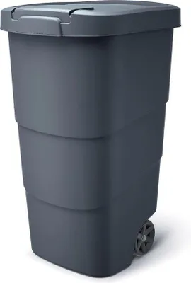 Produktbild von Famanu Abfallbehälter mit Rädern - 110 Liter Schwarz
