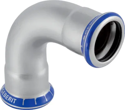 Obrázek produktu pro Geberit GE Mapress, nerezová ocel, koleno 90°, 22 mm, 1 ks.