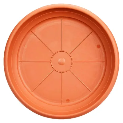 Produktbild von Kunststoffuntersetzer, Terracotta, Durchmesser 24 cm, Höhe 3,5 cm