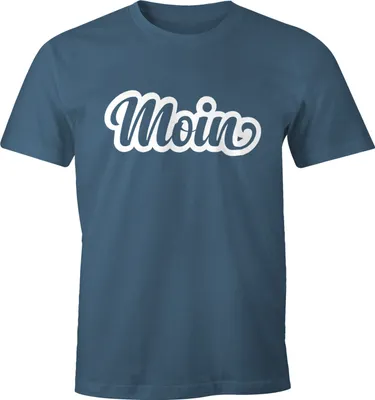 Produktbild von Moin Herren T-Shirt Fun-Shirt Moonworks® denim XXL