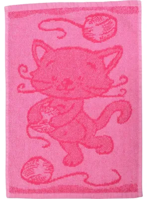 Produktbild von Kinderhandtuch BEBÉ Kätzchen Rosa 30x50 cm