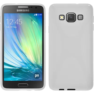 Produktbild von PhoneNatic Case kompatibel mit Samsung Galaxy A3 (A300) - weiß Silikon Hülle X-Style + 2 Schutzfolien