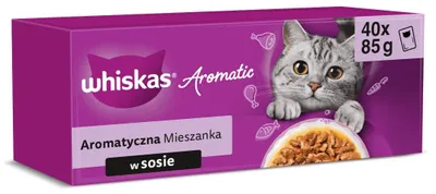 Produktbild von WHISKAS Aromatic selection Mix - nassfutter für Katzen - 40x85g