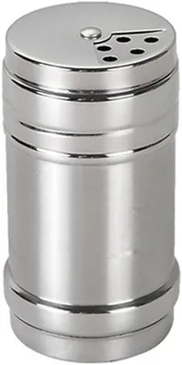 Produktbild von Gewürzstreuer aus Edelstahl für Salz, Zucker, Gewürze und Pfeffer mit drehbarem Deckel