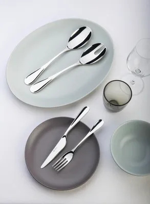 Immagine prodotto di Pinti Marilyn Set 24 posate acciaio inox 18/10 – Servizio per 6 Persone - forchetta, coltello, cucchiaio e cucchiaino - Design elegante per tavole moderne