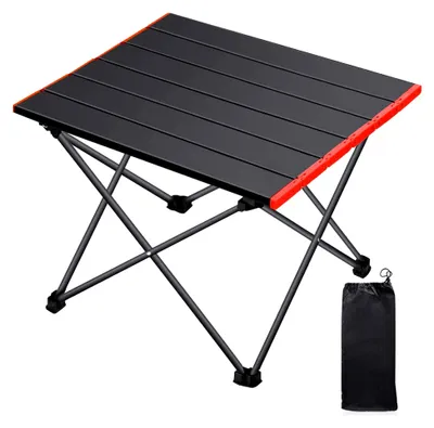 Produktbild von Klapptisch für den Außenbereich, leichter Aluminiumtisch mit Tragetasche für Camping, Picknick, Grillen, Wandern und Angeln