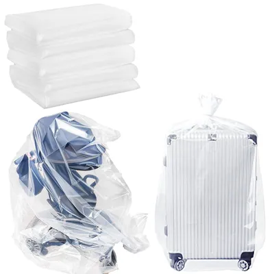 Productafbeelding van 5 stuks plastic zakken (100 x 150 cm) grote opbergzakken, doorzichtige zakken