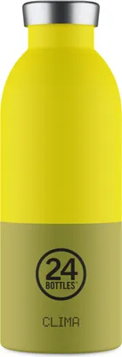 Produktbild von 24Bottles Clima, 500 ml, Tägliche Nutzung, Khaki, Gelb, Silikon, Edelstahl, Solar, 24 h