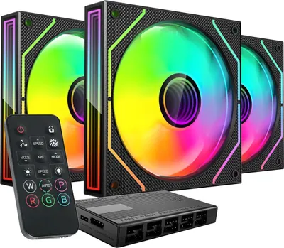 Obrázok produktu pre Mars Gaming MF3DPROKIT, Ventilátor, 12 cm, Čierna