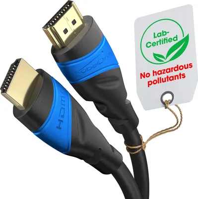 Zdjęcie produktu dla KabelDirekt 799422539488, 4 m, HDMI Typu A (Standard), HDMI Typu A (Standard), Kompatybilność 3D, 18 Gbit/s, Czarny