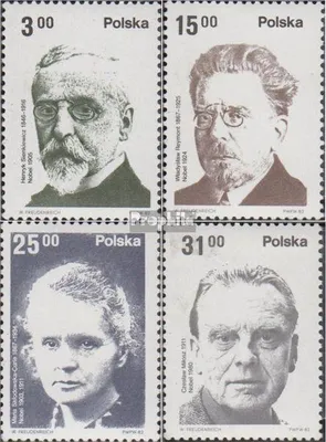 Produktbild von Briefmarken Polen 1982 Mi 2808-2811 (kompl.Ausg.) postfrisch Polnische Nobelpreisträger