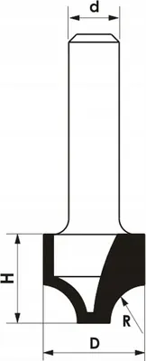 Immagine prodotto di GLOBUS Fresa decorativa Z2 R11,8 D19,5 S8 mm