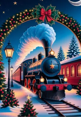 Image de Puzzle Alipson de Noël « The Magic Christmas Train » – 1 000 pièces
