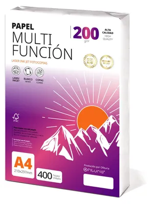 A4-Papier 200 g/m², 400 Blatt, Multifunktionspapier für Drucker