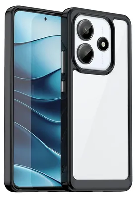Obrázek produktu pro Pro Xiaomi Redmi Note 14 5G Colorful Series TPU akryl hybridní pouzdro na mobilní telefon černé