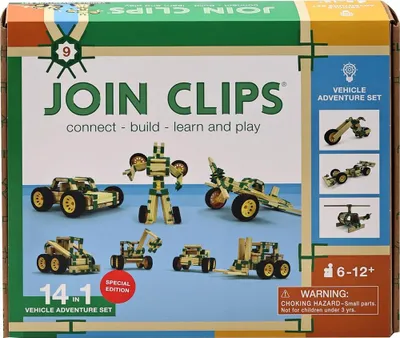 Image de JOIN CLIPS Bauset Fahrzeuge Abenteuer 14-in-1 Konstruktionsspielzeug