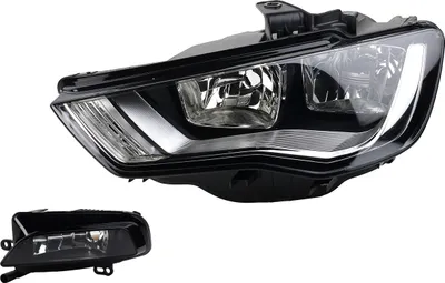 Zdjęcie produktu dla Johns, reflektory halogenowe pasujące do Audi A3 8V od 04/2012- H7 H15 Li. + przeciwmgielne 8V0941003 8V0941699D