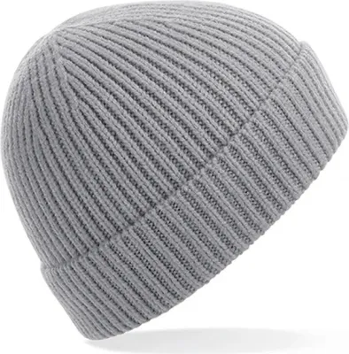 Image de Beechfield B380 | Bonnet à côtes en tricot technique - Farbe : Light Grey - Größe : Taille unique