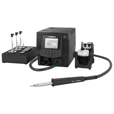 Produktbild von JBC Heißluft-Reparaturstation TESE, 2B, mit Abziehständer und Zubehör TESE-2B