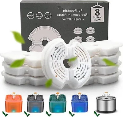 Produktbild von Aktivkohlefilter für 25 l Edelstahl-Katzenbecken - 8 Stück