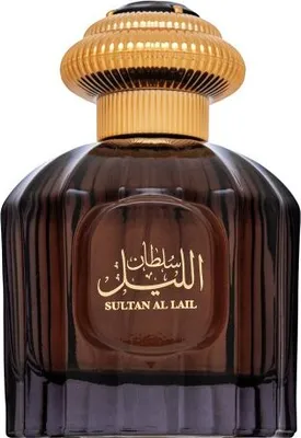 A close-up studio shot of a perfume bottle.