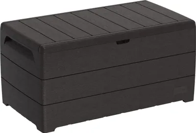 Image de DURAMAX Durabox Boîte de rangement en plastique 416 l, 129,5 x 70 x 62,5 cm, brun DURAMAX 86602
