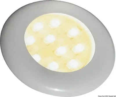 Produktbild von Batsystem LED-Einbauleuchte Nova 2 weiß m.Schalter , 1 Stück
