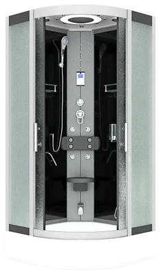 Produktbild von Dampfdusche Dusche Duschkabine D58-53M2-EC Duschtempel Sauna 90x90 cm