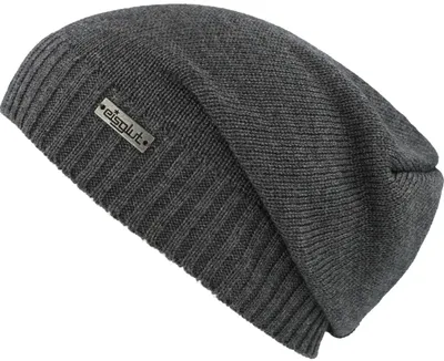 Produktbild von Eisglut Longbeanie Strickmütze Rocketo Baumwolle, grau, Gr. Einheitsgröße