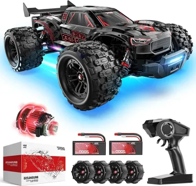 Obrázek produktu pro RC auto – terénní buggy – měřítko 1:14 – bezkartáčový motor – rychlost 75+ km/h – pohon 4x4 – vodotěsné – 7 světelných režimů