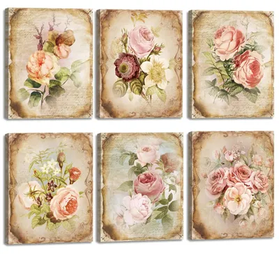 Produktbild von Solidchoice – Retro-Blumen-Wanddekoration