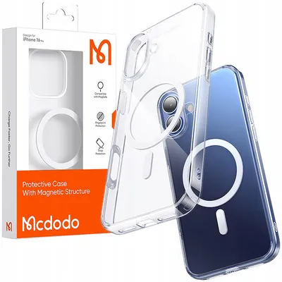 Immagine prodotto di Mcdodo Custodia magnetica trasparente rinforzata per Magsafe Iphone 16
