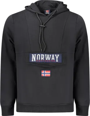 Produktbild von Herren Kapuzen-Sweatshirt Schwarz: Warm, Praktisch, Stylisch