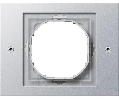 Image de Cadre Gira simple, TX44, encastré IP44, aluminium laqué, 1 pièce.