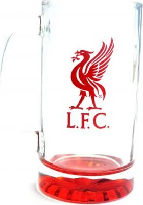 Image de Liverpool FC - Chope à bière BS1760 (taille unique) (Transparent/Rouge)