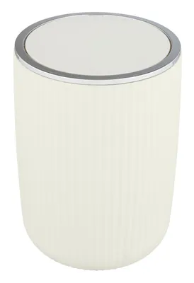 Image de Seau à couvercle basculant Agropoli L blanc crème