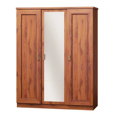 Obrázek produktu pro Šatní skříň 135 cm se zrcadlem MERLO - dub