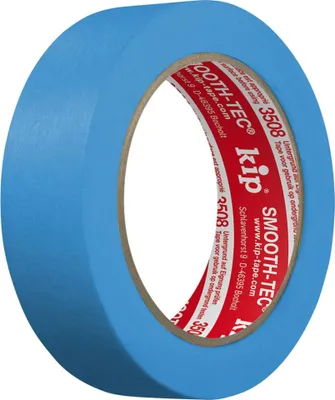 Obrázok produktu pre KIP Hladká krepová páska 3508 SMOOTH-TEC® hladká modrá 50 m x 30 mm - 3508-30
