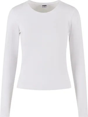 Produktbild von Urban Classics Langarmshirt Damen Ladies Basic Super Slim Longsleeve weiß XL
