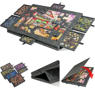 Produktbild von Puzzlespielbrett mit 6 Schubladen für 1000 Teile
