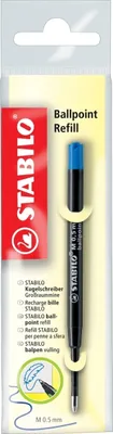 Produktbild von Kugelschreiber - Großraummine - STABILO Ballpoint Refill - 10er Pack - blau