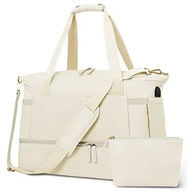 Immagine prodotto di Borse sportive da donna - spaziosa borsa da palestra - borsa da viaggio - bagaglio a mano - borsa sportiva con ampio spazio di stoccaggio - ideale per fitness, sport, viaggi e tempo libero