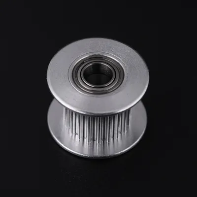 Image de Poulie, poulie crantée, poulie pour imprimante 3D, roue de courroie crantée, poulie en aluminium