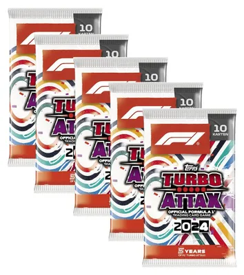 Obrázek produktu pro Topps – Turbo Attax Formule 1 2024 – 5 balíčků