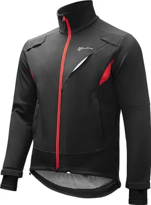 Produktbild von ROCKBROS Fahrradjacke Winter Jacke, EU Größe L, Warm Freizeithose Damen Herren