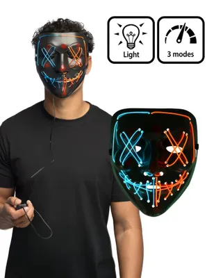 Produktbild von LED Maske blau-orange