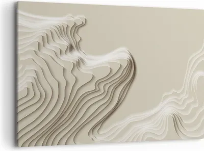 Produktbild von Bild auf Leinwand - Leinwandbild - Einteilig - Dreidimensional cremig strukturell - 100x70cm Wand Bild Wanddeko Wandbilder Leinwanddruck Bilder Wanddekoration Leinwand bilder AA100x70-4648