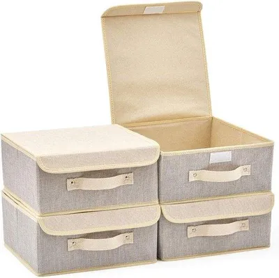 Produktbild von Grau Beige Aufbewahrungsbox 267x267x127 cm